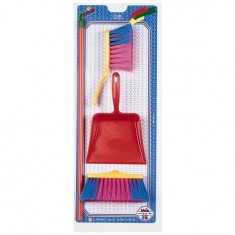Cleaning set: Broom, dustpan and brush