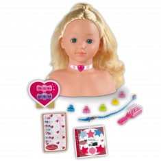 Haar- und Make-up-Kopf 25 cm Prinzessin Coralie