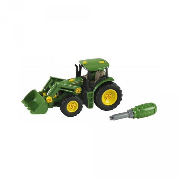 John Deere Traktor mit Frontlader und Ausgleichsgegengewicht - Klein-3903