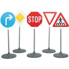 Sécurité Routière : Set de panneaux routiers