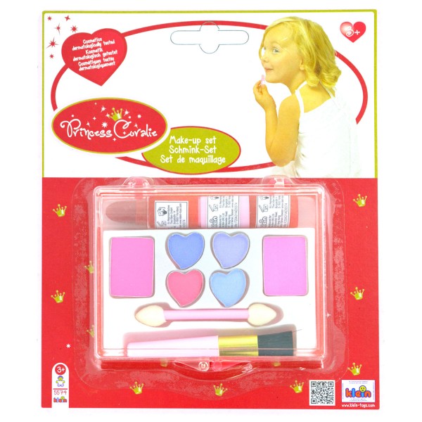 Set de maquillage - Princess Coralie : Palette avec 3 rouges à lèvres - Klein-5574-B