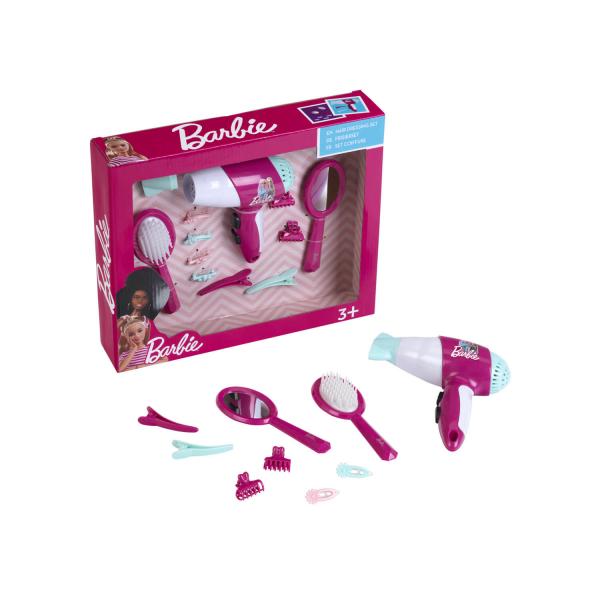 Barbie hairdressing set with electronic hairdryer - Klein-5790