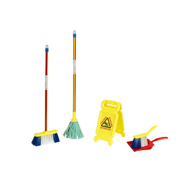 Set de limpieza con cartel “Riesgo de resbalón” - Klein-6369