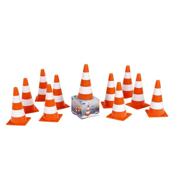 Traffic cones: 10 pieces - Klein-2946