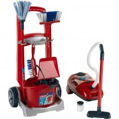 Vileda cleaning trolley and vacuum cleaner