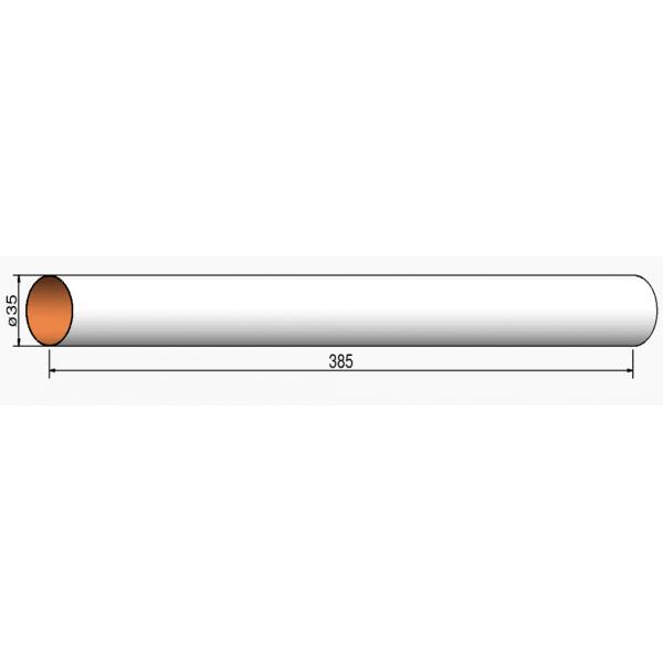 Tube du corps 35mm / 385mm de long - MPL-203538500