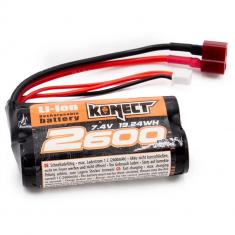 BATTERIE KONECT LI-ION 7.4V 2600 mAh 15C