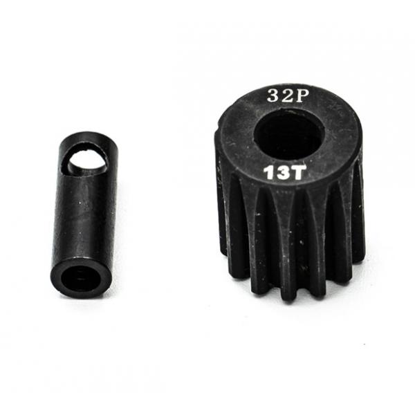 Pignon moteur 32dp ø5mm + adaptateur 3,17mm 13 dents en acier - KN-183213