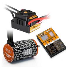 COMBO BRUSHLESS 1/8 150Amp WP + Moteur 4P. 4268 1900KV +carte de prog