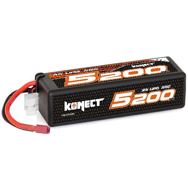 Konect Lipo 5200mah 11.1V 50C 3S1P 57.7Wh (Big Pack Dean) - KN-LP3S5200