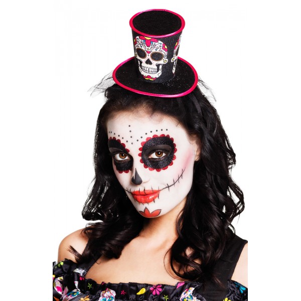  Stirnband mit Hut – Dia De Los Muertos - 97037