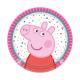 Miniature runde Peppa Pig-Teller – 18 cm