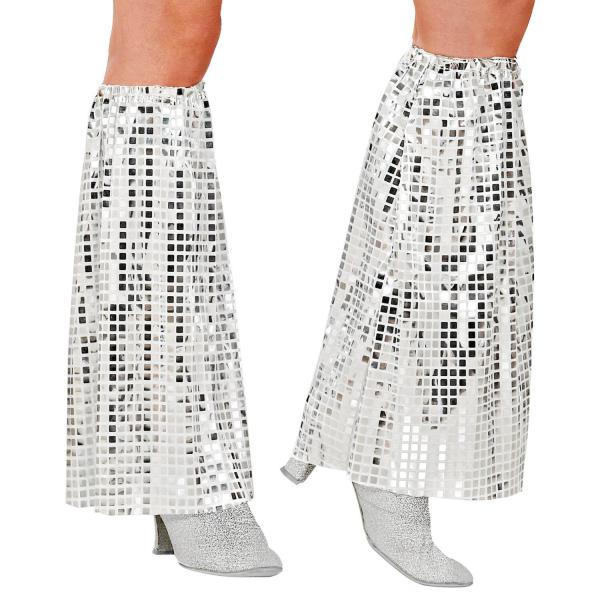 Disco-Pailletten-Leggings – Silber - 48141