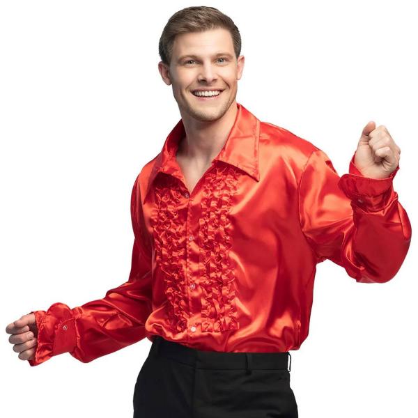 Rotes Disco-Shirt – Erwachsene - 02111-Parent