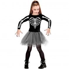 Skelett-Tänzerin-Kostüm – Mädchen