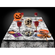Tischdecke - Spinnennetz - Halloween
