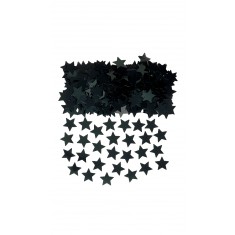 Tischkonfetti mit schwarzen Sternen