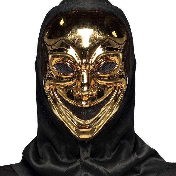 Gold-Psycho-Killer-Maske – Erwachsene - 72366
