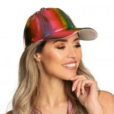 Verstellbare Regenbogen-Holo-Kappe – Erwachsene