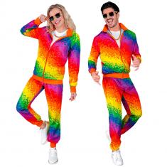 Pixel Rainbow Fashion Partykostüm – Erwachsene