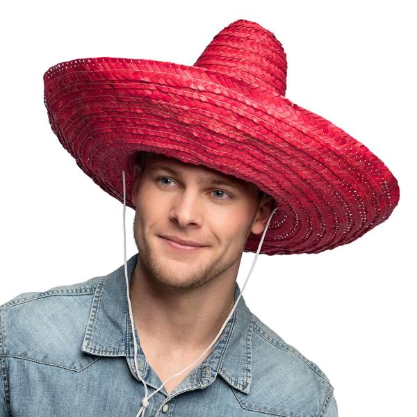 Sombrero Puebla rot – Erwachsener - 95482