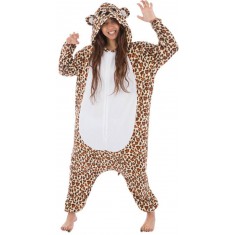 Leoparden-Kigurumi-Kostüm – Erwachsene