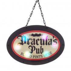 Wanddekoration: Dracula's Pub Leuchtschild