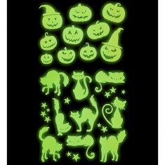 Dekorative fluoreszierende Aufkleber - Halloween