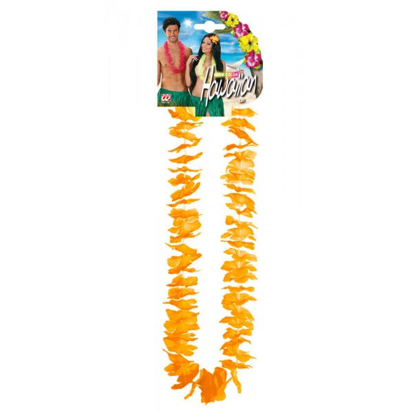 Hawaiianische fluoreszierende Halskette – Orange - 9127N-2