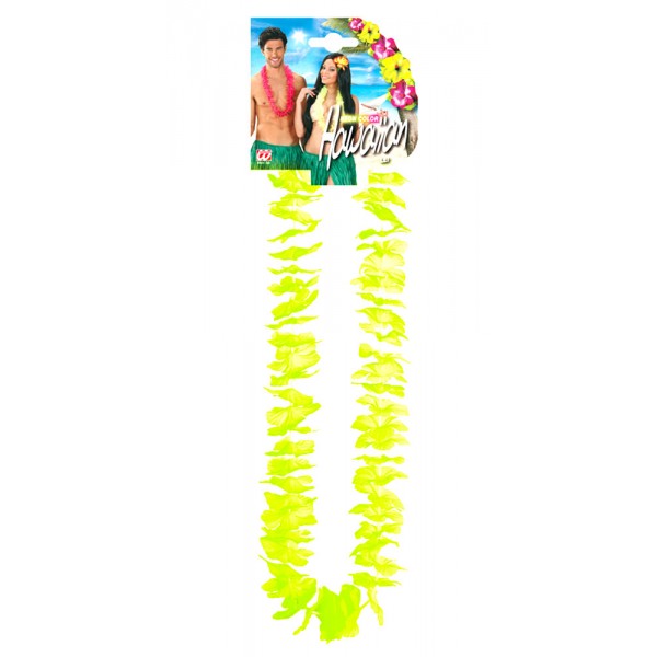 Hawaiianische fluoreszierende Halskette – Gelb - 9127N-3