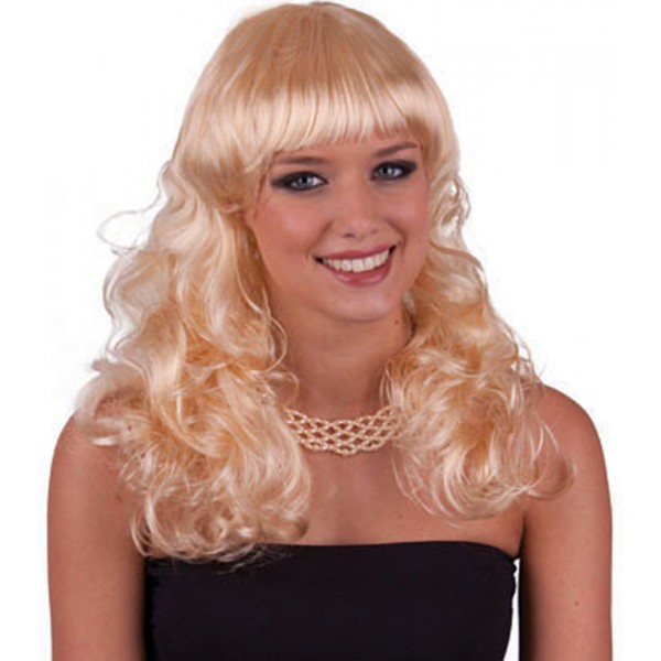 Blonde Lockenperücke – Damen - 57493