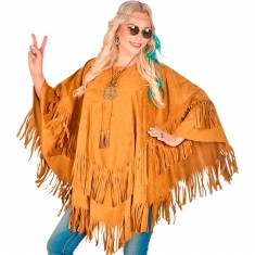 Wildlederponcho - Hippie - Frau