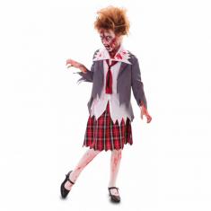 Zombie-Schulmädchenkostüm – Kind