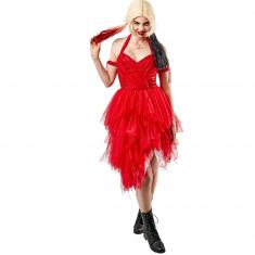 Rotes Harley Quinn™-Kleid für Erwachsene