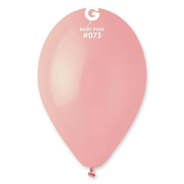 50 Standardballons 30 cm – Babyrosa - 117301GEM