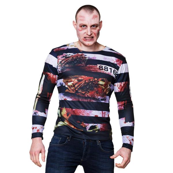 Fotorealistisches Hemd Zombie prisoner - Mann - Parent-84312