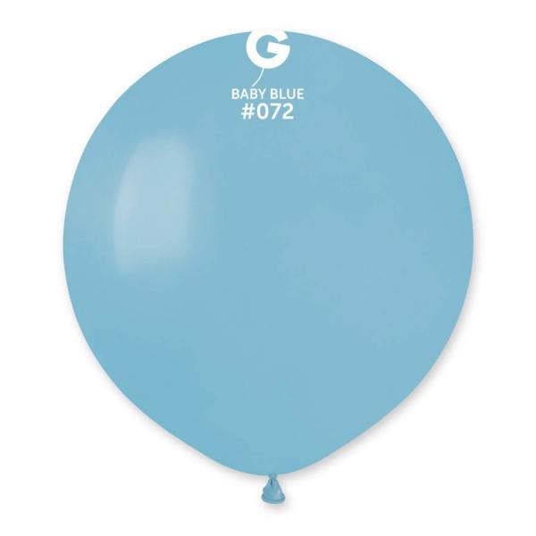 10 Standardballons – 48 cm – Babyblau - 157291GEM