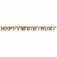 Alles Gute zum Geburtstagsgirlande - 40 Jahre