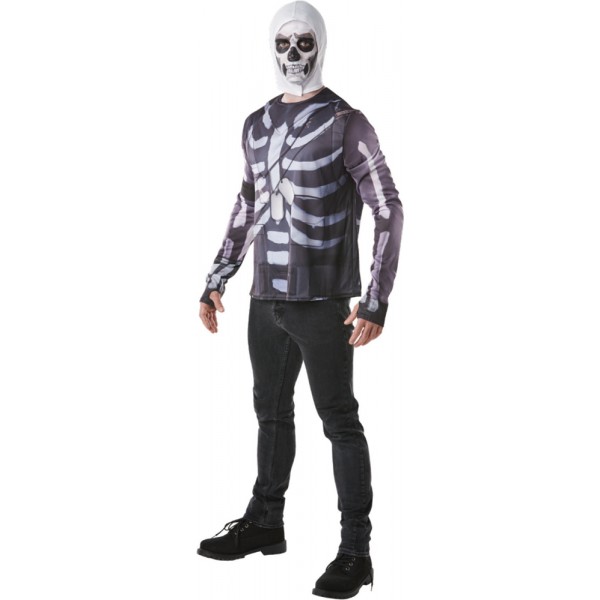 Fortnite™ Skull Trooper™ Kostüm mit Oberteil und Sturmhaube – Erwachsene - I-300196L-Parent