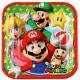 Miniature Quadratische Pappteller x8 – Super Mario™