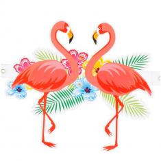 Hibiskusgirlande - Flamingo