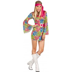 Blumenkostüm - Hippie-Frau