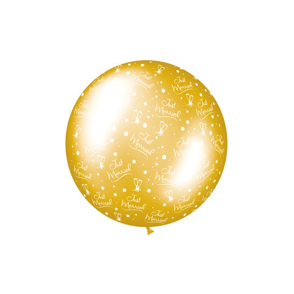 Riesenballon (1M) „Just Married“ – Gold - 991433