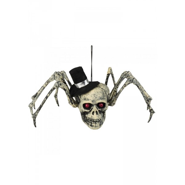 Spinnenschädel-Dekoration – Halloween - 72158