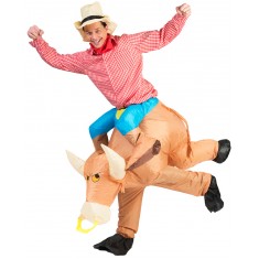 Aufblasbares Kostüm - Carry Me - Rodeo - Gemischt