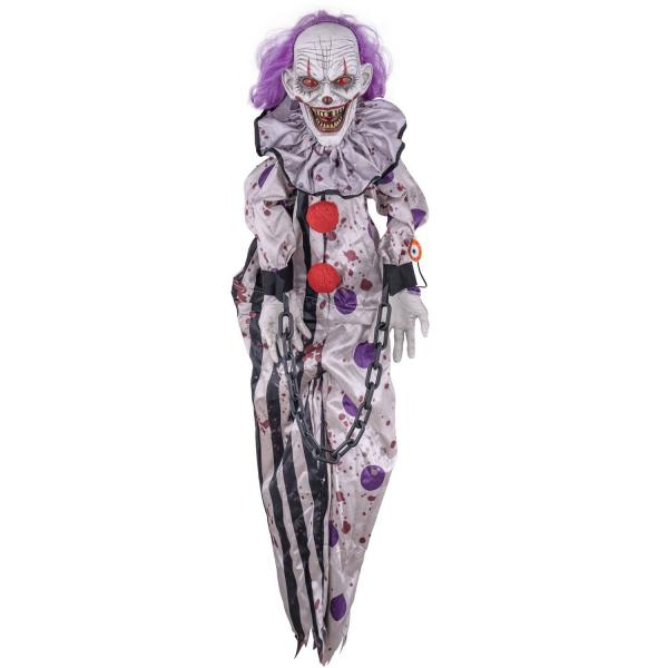 Hängender Clown 150 cm mit Licht, Ton und Bewegung - FETE-94224