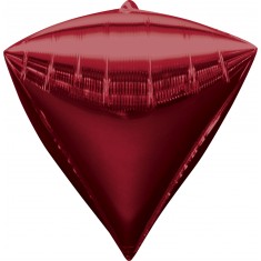 Roter Diamant-Mylar-Ballon