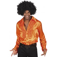 Orangefarbenes Disco-Shirt – Herren