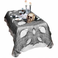 Gruseliger schwarzer Tischdeckenstoff – 60 x 300 cm – Halloween
