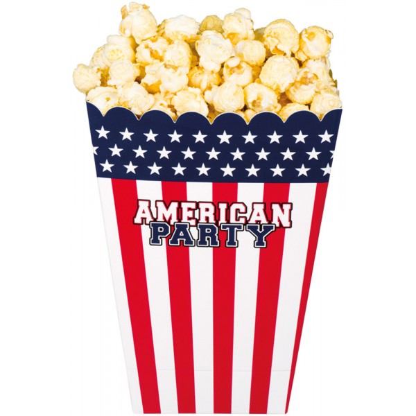 USA-Popcorn-Box x4 - 44959